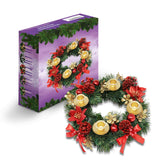 Christmas Advent Wreath - Red Berry Centerpiece With Advent Candles - X-mas Candle Decorations