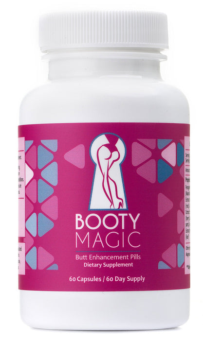 Booty Magic Butt Enhancement Pills - 2 Months Supply of Booty Pills, Bum Pills for Bigger, Rounder, Volumized Butt with Maca Root Extract, Fenugreek Extract