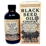 Black Seed Oil 8oz. 100% Ethiopian Pure Black Cumin Seed Oil, 100% Natural Nigella Sativa. 3 Times More Thymoquinone, Cold Pressed in Glass Bottle