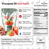 Krampade Electrolytes Powder Potassium Supplement - 2000 mg K+, 2X More Than Coconut Water | Cramp Relief and Prevention | Hydration Powder