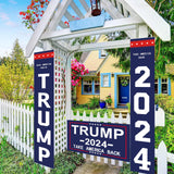 Ouraqto Trump 2024 Flag Yard Signs Trump Banner Trump Merchandise Take America Back Garden Flag Donald Trump MAGA for Outside Outdoor Decorative