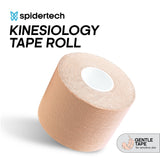 SpiderTech Gentle-Therapeutic Kinesiology Tape Roll for Hyper Sensitive and Radiated Skin 2"x16.4'50mmx5m