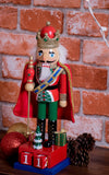 Clever Creations Wooden Christmas Nutcracker Advent Calendar, Countdown to Christmas, Festive Holiday Decoration, King