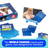 WHAT DO YOU MEME? Family Edition by Relatable, Kids Games for Kids 8+, Family Games for Kids and Adults, The TikTok Viral Sensation, Includes 300 Caption Cards, 65 Photo Cards, and Game Instructions