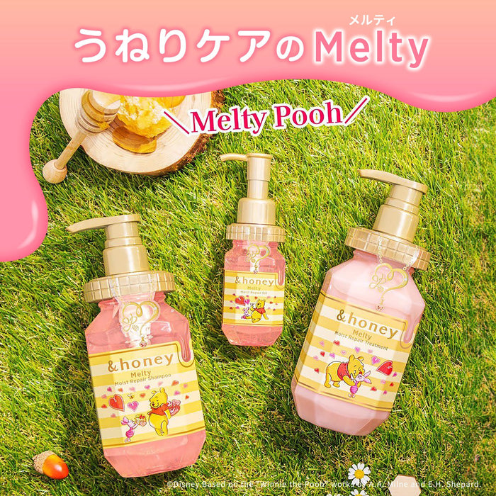 &HONEY Melty Moist Repair 3-Piece Set [Shampoo/Treatment/Hair Oil] Swell Care (Winnie the Pooh Limited Design 2023 )