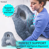 Siennal Face Down Pillow for Sleeping - for BBL or Eye Surgery Recovery - Prone Pillow for Vitrectomy or Retinal Surgery - Home Massage Pillow with Shredded Memory Foam