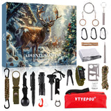 Survival Kit Advent Calendar for Men - Survival Tools Advent Calendar for Adult Teen 24 Days Christmas Countdown - 2024 Xmas Holiday Surprise Gift for Outdoor Enthusiasts