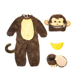 Spooktacular Creations Halloween Toddler Monkey Costume Set with Toy Banana for Infant, Kids, Baby Halloween Dress Up, Safari Themed Parties (3T (3-4 yrs))