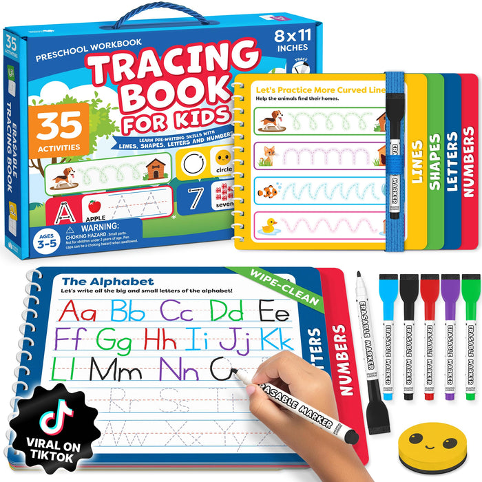 Preschool Workbook - Letter Tracing Book for Ages 3-5