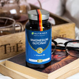 PLASTIMEA Magnesium Glycinat + Vitamin B6 | Optimale Bioverfügbarkeit | 1,5 Monatsvorrat | 90 Kapseln Hochdosiert Magnesiumcitrat + Bisglycinat OHNE Zusatzstoffe Entspannung Schlaf Muskeln Nerven Anti Stress