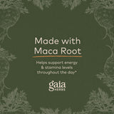 Gaia Herbs Maca Powder - Natural Energy Supplement - Supports and Maintains Healthy Energy and Stamina - Made with USDA Certified Organic Maca Root (Lepidium meyenii) - 16 Oz (138-Day Supply)