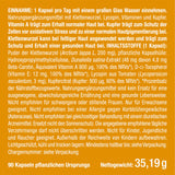 Beta Carotin SUN PLUS Bräunungskapseln | 2in1 Natural Tan Bronzer PERFECT SKIN | Natürliche Bräune + Hautschutz | VITAMIN A E Antioxidantien Selbstbräuner Kapseln 100% VEGAN Bräunungsverstärker