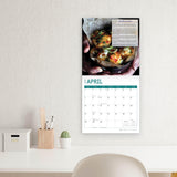 2024 Vegan Recipes Monthly Wall Calendar by Bright Day, Calendars For a Cause, 12 x 12 Inch, Plastic Free Packaging, Health and Wellness Gift Cooking Foodie Spices