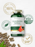 Guarana Extract Capsules | 1600mg | 200 Count | Non-GMO, Gluten Free Extract | Naturally Occurring Caffeine | by Carlyle