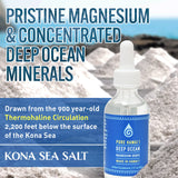 Kona Sea Salt Pure Hawaii Deep Ocean Magnesium Drops – Made in Hawaii – with Other Trace Minerals – Easy to Take Liquid 2 Fl. Oz. – Aids in Brain, Mood. Muscle, Nerve, & Cardiovascular Health