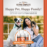 VetPro 100% Pure Wild Alaskan Salmon Oil Supplement for Dogs & Cats, 16 Ounces, Omega 3 & 6 Liquid Fish Oil, Supports Healthy Coat & Joints, Helps Dry Skin & Allergies, Add to Food