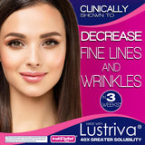 InstaRelief® Hair Growth with Lustriva® - Clinically Shown to Grow Thicker, Healthier Hair in 3 Weeks, Reduce Wrinkles and Fine Lines, with Biotin, Silicon, and Arginine, 60 Tablets