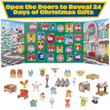 Pokémon 2024 Holiday Advent Calendar with 24 Gifts - Christmas Playset for Kids - Characters Include 2" Pikachu, Bulbasaur, Charmander & More - 16 Toy Figures & 8 Christmas Accessories - Officially Licensed - For Boys & Girls 4+