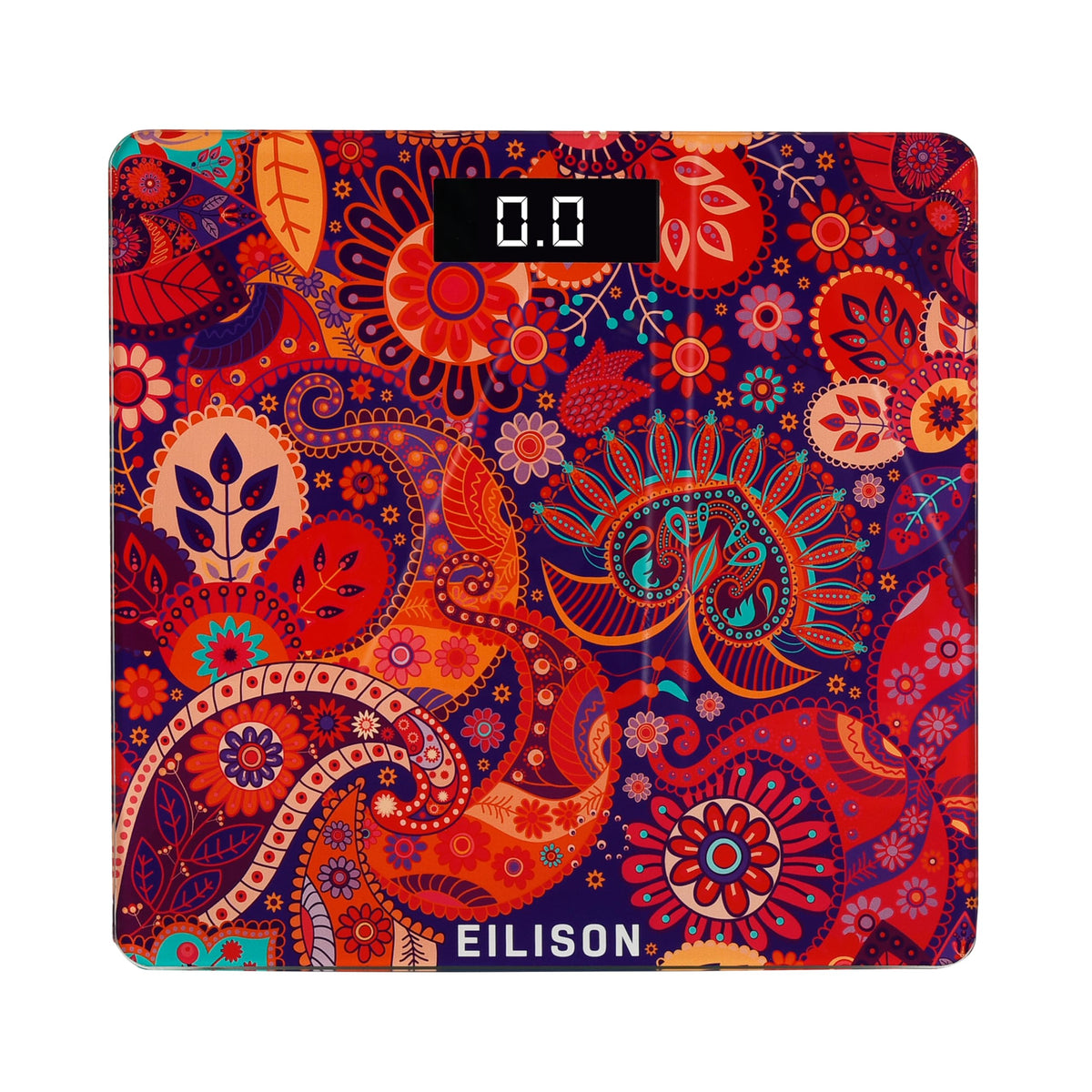 Eilison Indian Art Digital Body Weighing Scale 400lbs, Precision Step-
