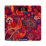 Eilison Indian Art Digital Body Weighing Scale 400lbs, Precision Step-on Bathroom Scale, Accurate & Large LED Display, Weight Verification, Thick Tempered Glass (Indian Art)