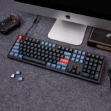 Keychron Q6 Wired Custom Mechanical Keyboard, QMK/VIA Programmable Macro, Full-Size Aluminum RGB Backlit, Double Gasket Hot-Swappable Gateron G Pro Red Switch Compatible with Mac Windows Linux-Black