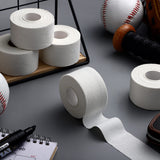 Hoolerry 12 Rolls 120 Yard Athletic Sports Tape Pre Wrap Very Strong Easy Tear No Sticky Residue Tape for Fingers Ankles Wrist Injury Wrap, Football Baseball Hockey Soccer(White, 1.5 in)