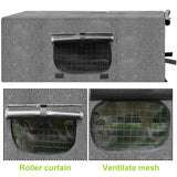 Animal Trap Cage Cover, Trap Cage Cover with Mesh Window for 1-2 Door Humane Animal Trap Cage 32 x 10 x 12inch, Cage not Included (Grey)