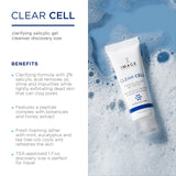 IMAGE Skincare, CLEAR CELL Salicylic Gel Cleanser, Gentle Foaming Face Wash Removes Excess Oil and Shine for Oily Prone Skin, 1.7 oz