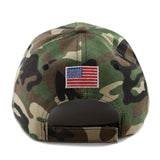 The Hat Depot Exclusive Trump Keep America Great/Make America Great Again 3D Signature Cap (Wood Camo)