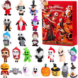 Halloween Advent Calendar 2024,Contains 24 Gifts, Nightmare Before Christmas Advent Calendar, Scary Halloween Doll Collectible Horror Figures Gift for Kids Teen Adults