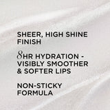 IT Cosmetics Confidence in a Serum Lip Gloss - Smoothing & Conditioning - 8HR Hydration with Hyaluronic Acid, Ceramide, Vitamin E - High Shine & Sheer Finish, Self-Assured (Clear Shimmer)