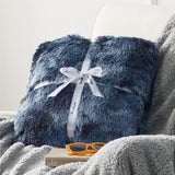 Bedsure Soft Tie Dye Navy Throw Blanket for Couch, Fluffy Fuzzy Blankets & Throws for Bed, Sofa, Cozy Plush Sherpa Fleece Faux Fur Blanket, Thick Warm Christmas Blanket Gifts for Women, Men, 50x60