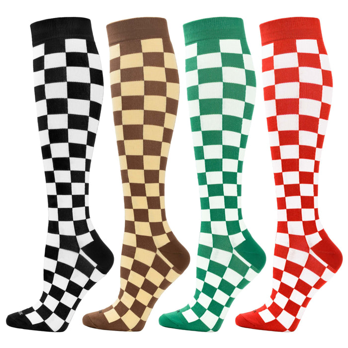 LEVSOX Compression Socks Women and Men Christmas 20-30mmHg Knee High Best for Nurses, Travel, Pregnancy