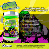 Super Greens Performance Greens Formula | Great Tasting | Fruits Greens & Fungi | Decrease Inflammation | 30 Servings (Dino Fruit, 10.50 Ounce (Pack of 1))