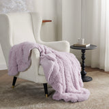 Bedsure Soft Lavender Throw Blanket for Couch, Fluffy Fuzzy Blankets & Throws for Bed, Sofa, Cozy Plush Sherpa Fleece Faux Fur Blanket, Thick Warm Christmas Blanket Gifts for Women, Men, 50x60