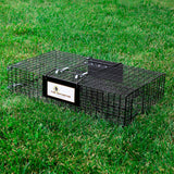 RUGGED RANCH  Ratinator No Poison, Multi-Catch Live Animal Rat Catch and Release Cage Trap for Indoor or Outdoor Pest Control, Black