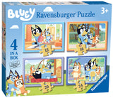 Ravensburger Bluey - 4 in Box (12, 16, 20, 24 Pieces) Jigsaw Puzzles for Kids Age 3 Years Up