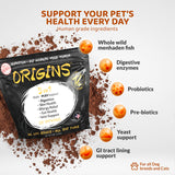 ROGUE PET SCIENCE Origins 5-in-1 Dog Supplement - Powdered Food Topper w/Natural Omega 3 Fish Oil - Supports Healthy Digestion, Skin, and Coat - Helps Reduce Itching & Joint Inflammation (5 lbs)