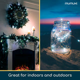 MUMUXI LED Fairy Lights Battery Operated String Lights [12 Pack] 7.2ft 20 Battery Powered LED Lights | Mini Lights, Centerpiece Table Decorations, Wedding Party Bedroom Mason Jar Christmas, Cool White