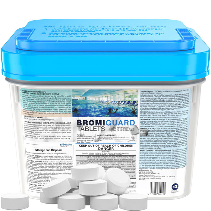 【1 Inch 5.5 Lbs】 Bromine Tablets for Spa Hot Tub Chemical Tabs Brominating Tablets Spa Hot Tub Chemical Sanitizer