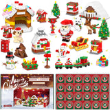 Christmas Advent Calendar 2023 Toy Building Set - Christmas Countdown Playset 24 Christmas Scene Collectible Surprises, Advent Calendars Christmas Gift Building Sets for Adults Kids Ages 8+