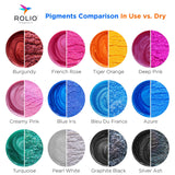 Rolio Mica Powder, 5g, 15 Bags - Pearlescent Color Pigment - Art Set for Resin Epoxy - for Soap Making, Nail Polish, Lip Gloss, Eye Shadow, Slime & Candle Jars - (Original Set)