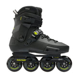 Rollerblade Twister XT Men's Adult Fitness Inline Skate, Black/Lime, Urban Performance Inline Skates