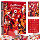 Halloween Advent Calendar 2024 Jigsaw Puzzles, 24 Day Halloween Countdown Calendar Puzzles, Nightmare Before Christmas Advent Calendar, 1000 Pieces Halloween Christmas Advent Calendar Puzzles Gifts for Kids Adults