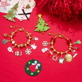 Christmas Advent Calendar Bracelet 24 Days Christmas Countdown Calendar Bracelets Set DIY Jewelry Making Kit 2024 Christmas New Year Birthday Gift