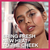 MAYBELLINE Cheek Heat Gel-Cream Blush Makeup, Lightweight, Breathable Feel, Sheer Flush Of Color, Natural-Looking, Dewy Finish, Oil-Free, Fuchsia Spark, 1 Count