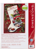 Dimensions Whimsical Counted Cross Stitch Kit Santa's Truck Stocking - 16"(1 Pc.) - Christmas Stocking, DIY Gift for Loved Ones, Ideal for Festive Events