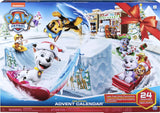 Paw Patrol Holiday Advent Calendar Count Down with 24 Collectible Toys Including Pups, Snowboards, and More, for Kids Ages 3 and Up