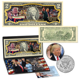 The President Donald Trump Official Colorized Coin & Currency Collection - 45th President