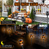 Toodour Solar Halloween Lights Outdoor, 4 Packs Super Larger Size Solar Torch Light with Flickering Flame, Waterproof LED Flame Lights for Outside Garden Yard Patio Pathway Halloween Decoratrions